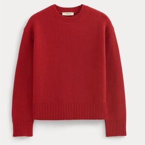 Everlane Red Crew Neck Sweater